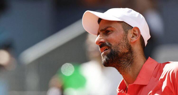 Novak Djokovic fue eliminado del Masters de Madrid.