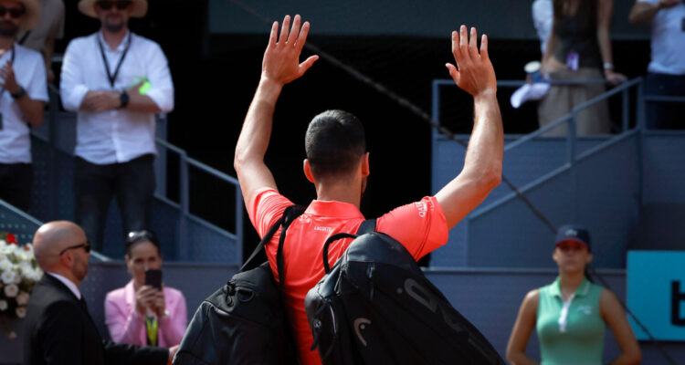 Novak Djokovic en el Masters 1000 de Madrid