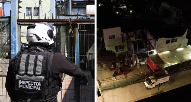 Cuatro detenidos tras operación en casa okupa de La Florida: municipio demuele inmueble