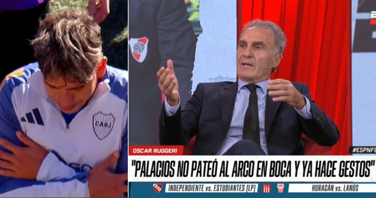Óscar Rugerri arremete contra Carlos Palacios por gestos burlescos en el estadio Monumental de River Plate