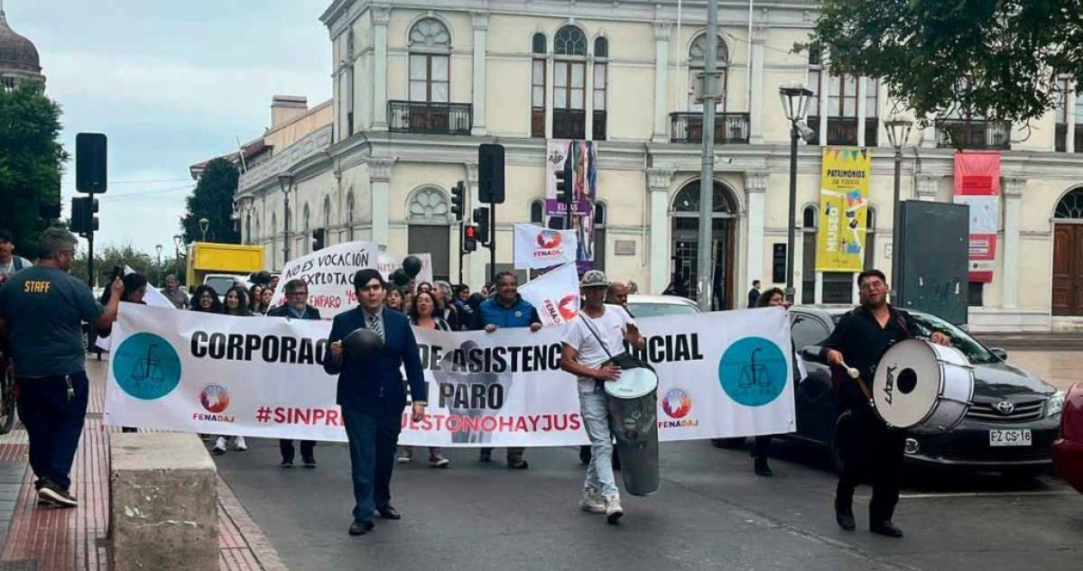 Corporación de Asistencia Judicial en paro: por acuerdos incumplidos, sobrecarga y sueldos injustos