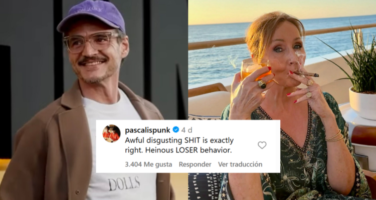 Foto de Pedro Pascal y J. K. Rowling