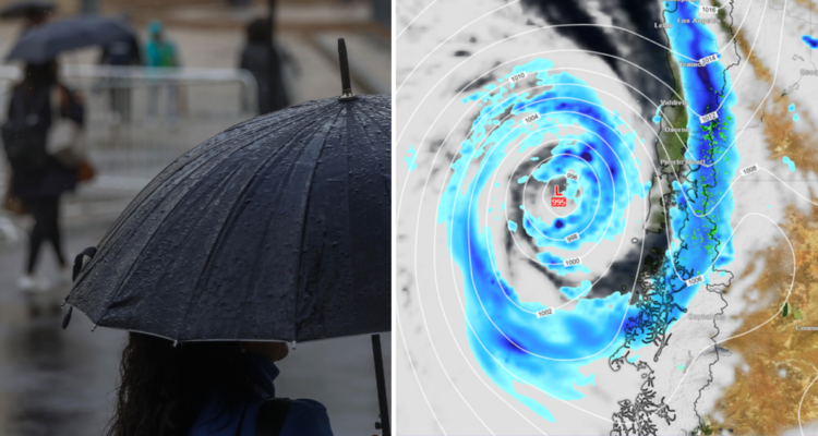 Pronostican intenso temporal para el resto de la semana en la zona sur: hasta 100mm acumulados