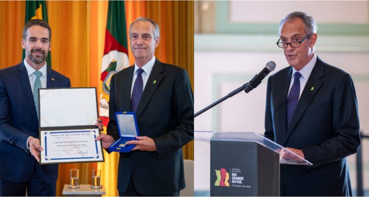 Presidente de CMPC es condecorado en Brasil por aportes al desarrollo industrial en Rio Grande do Sul