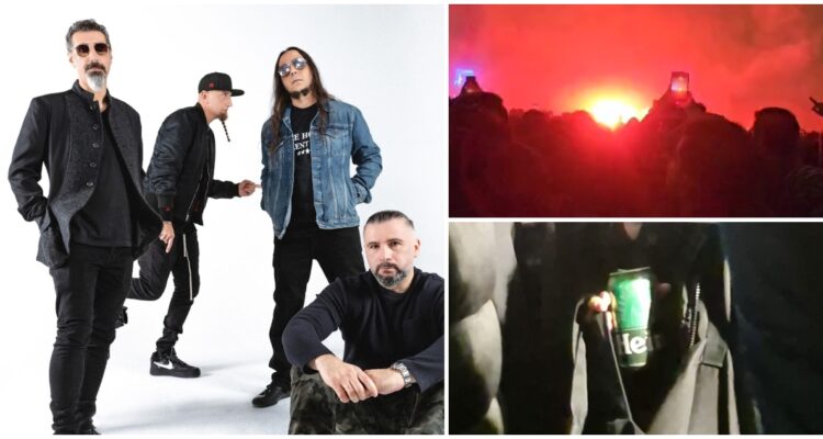 Problemas de seguridad en concierto de System of a Down: bengalas y venta de alcohol no autorizado