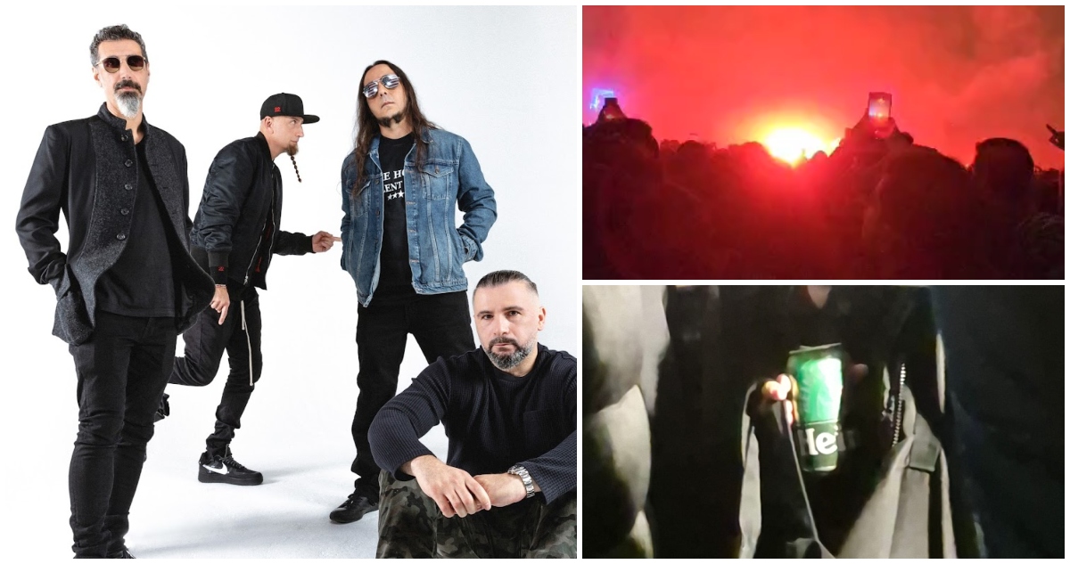 Problemas de seguridad en concierto de System of a Down: bengalas y venta de alcohol no autorizado