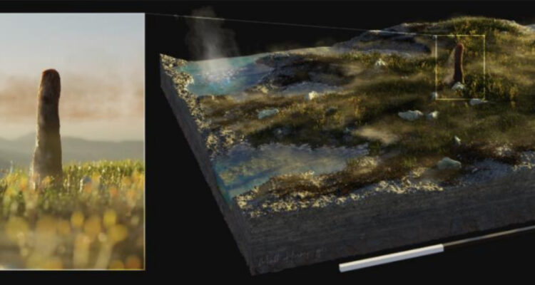 Simulación de prototaxites