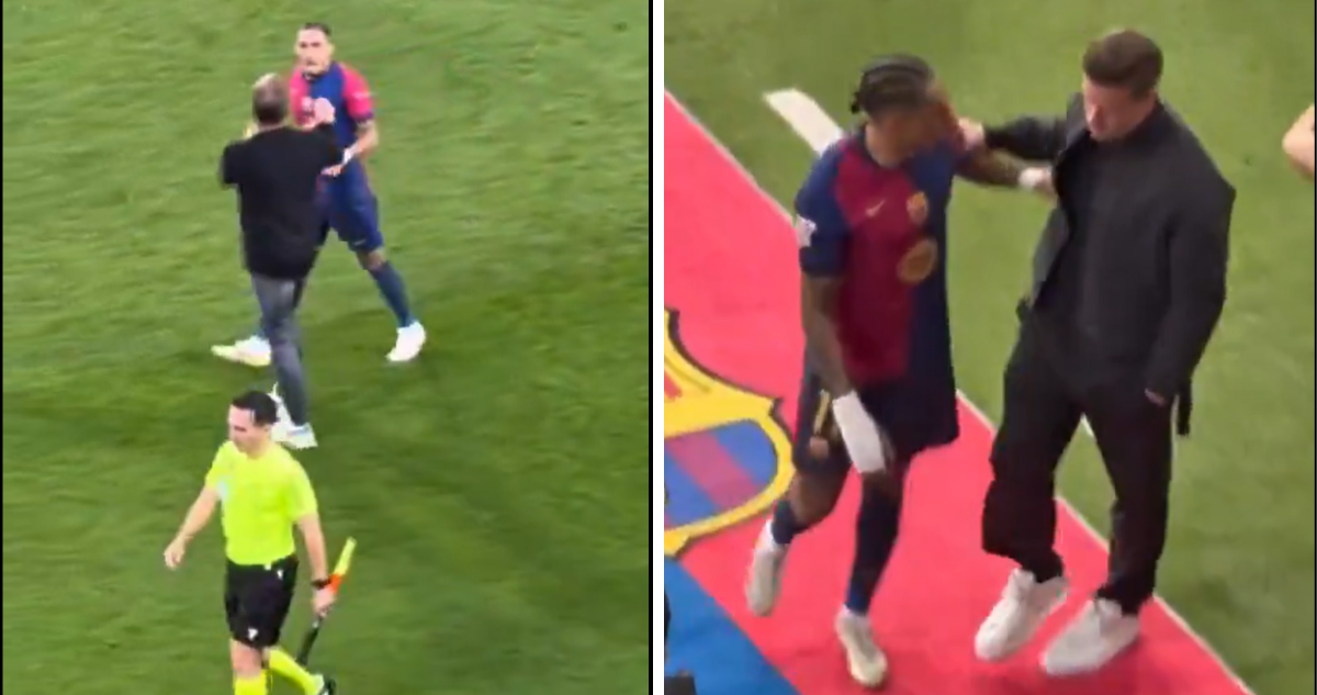 Raphinha vive descontrol en LaLiga: peleó con árbitros y compañeros en empate entre Barcelona y Betis