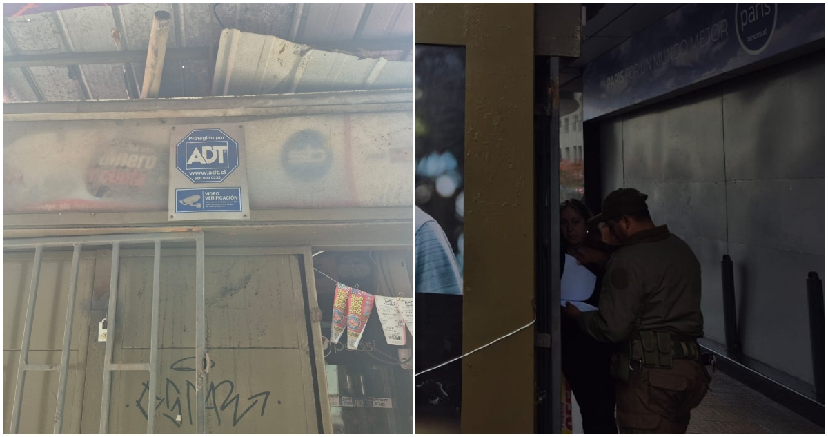 Robo a kioscos en el centro de Concepción