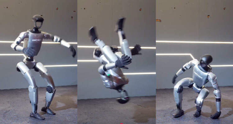 G1, el robot humanoide chino que puede dar volteretas mortales