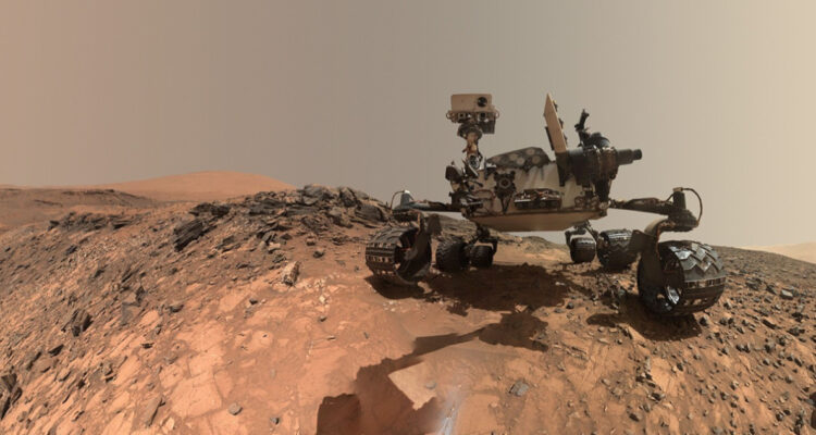 Foto del rover Curiosity, cuyos datos permitieron identificar moléculas orgánicas en Marte