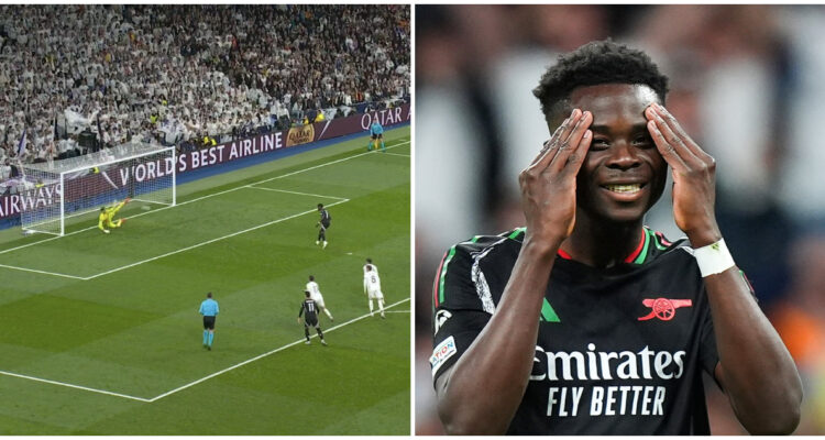Saka penal Real Madrid Arsenal