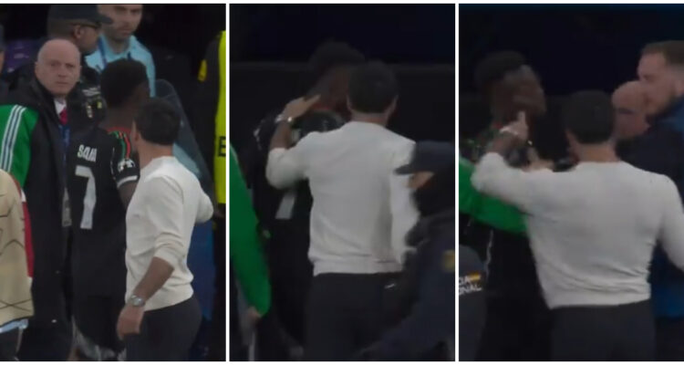 Saka vs Carvajal en Champions League