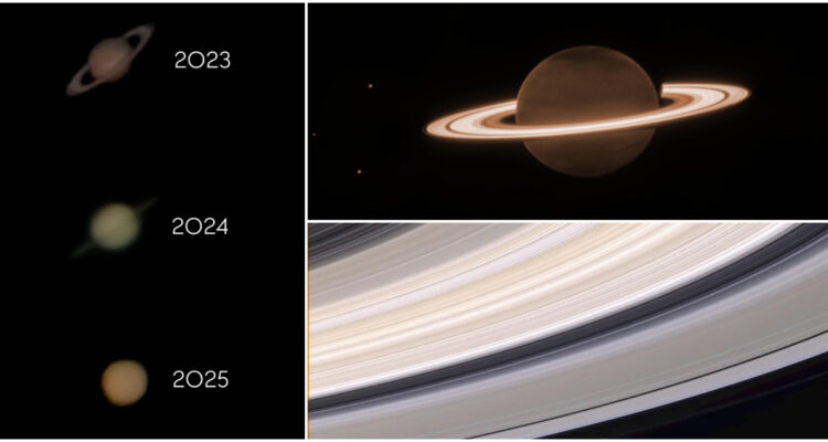 Imágenes de Saturno sin anillos