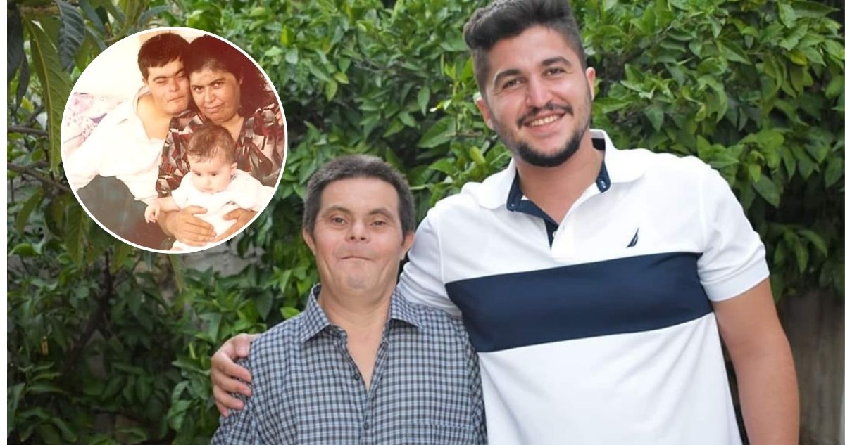 Sader Issa junto a sus padres, Samira y Jad. 