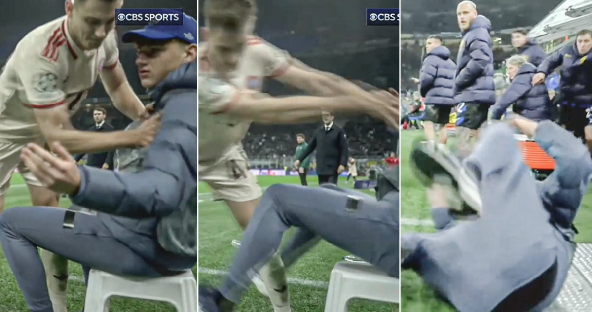 Stanisic se arrepiente del fuerte empujón que provocó incidentes en el duelo entre Inter y Bayern Múnich en Champions.