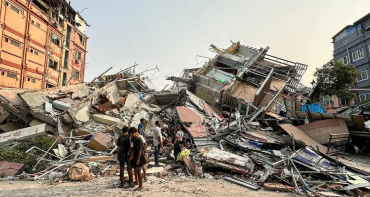Sube a 3.354 la cifra de muertos por terremoto en Birmania