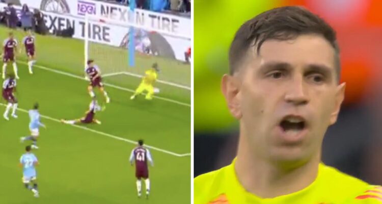 “Dibu” Martínez le regaló gol al Manchester City.