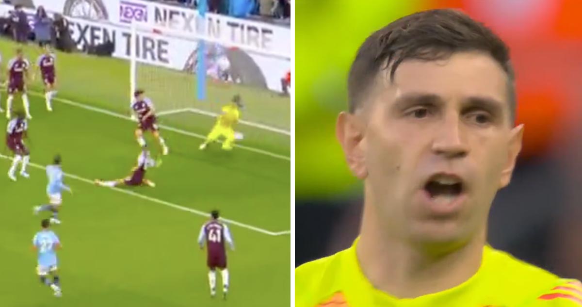 “Dibu” Martínez le regaló gol al Manchester City.