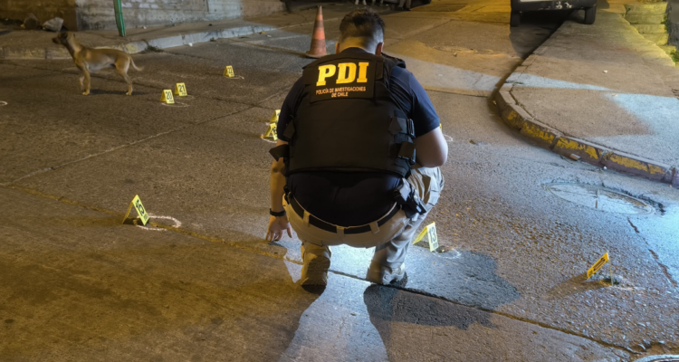 Valparaíso: indagan homicidio frustrado de hombre en Cerro Cruz tras enfrentamiento de bandas rivales