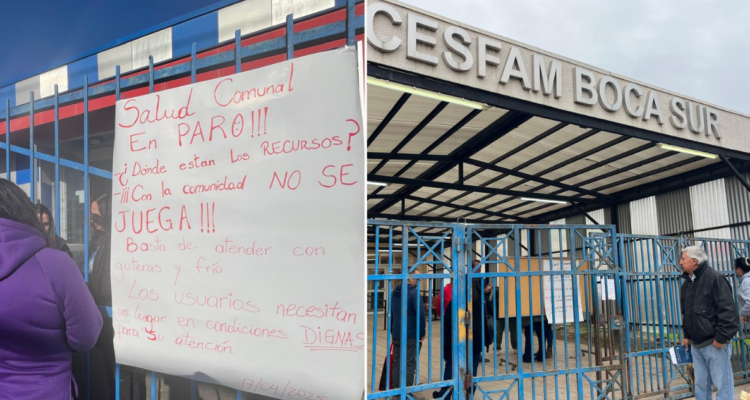 Funcionarios de los 4 Cesfam de San Pedro de la Paz inician paro: están ateniendo con turnos éticos