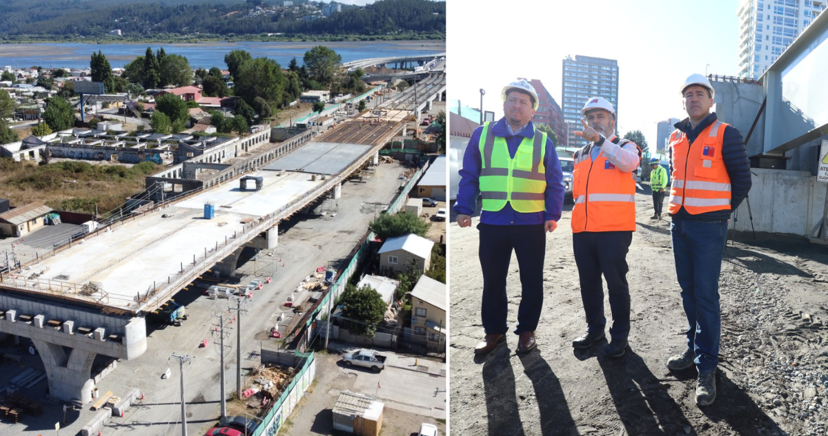 Obras de conexión de Viaducto Chacabuco con Puente Bicentenario superan el 60% de avance