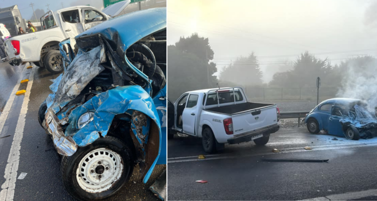 Colisión entre camioneta y automóvil deja una persona en estado de gravedad en Puchuncaví