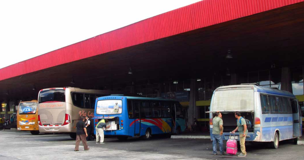 Imagen del terminal de buses de Osorno