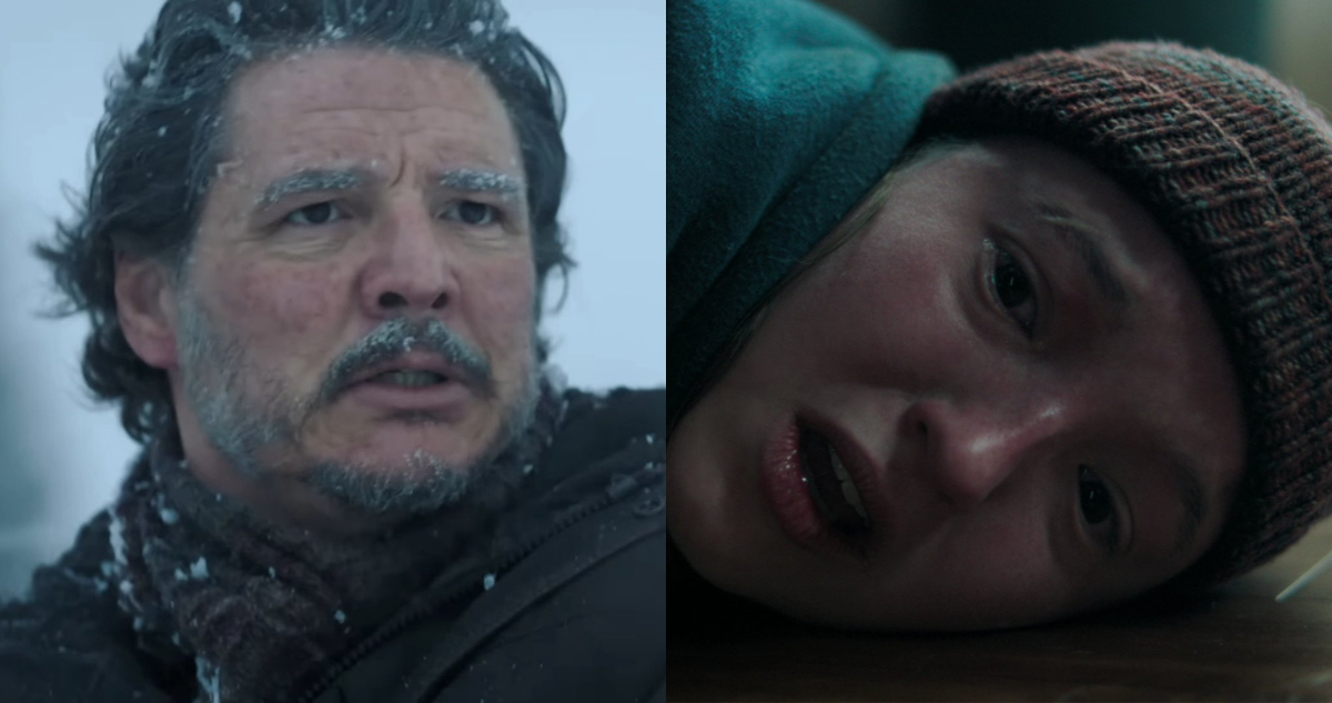 Pedro Pascal como Joel y Bella Ramsey como Ellie en la serie The Last of Us