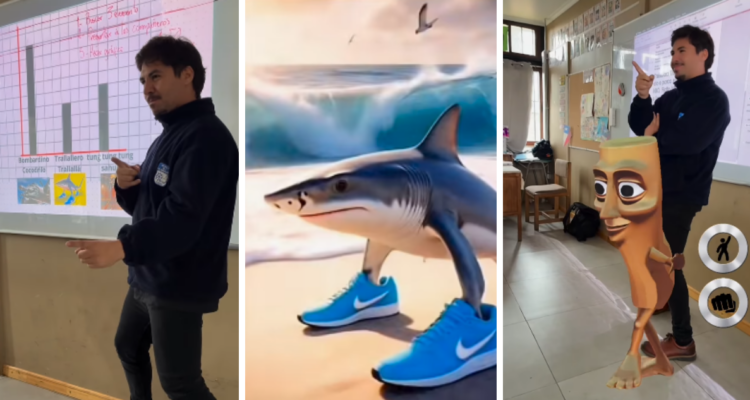 “Tralalero Tralala”: Profesor usó nuevos videos de moda en redes para enseñar matemática y lenguaje