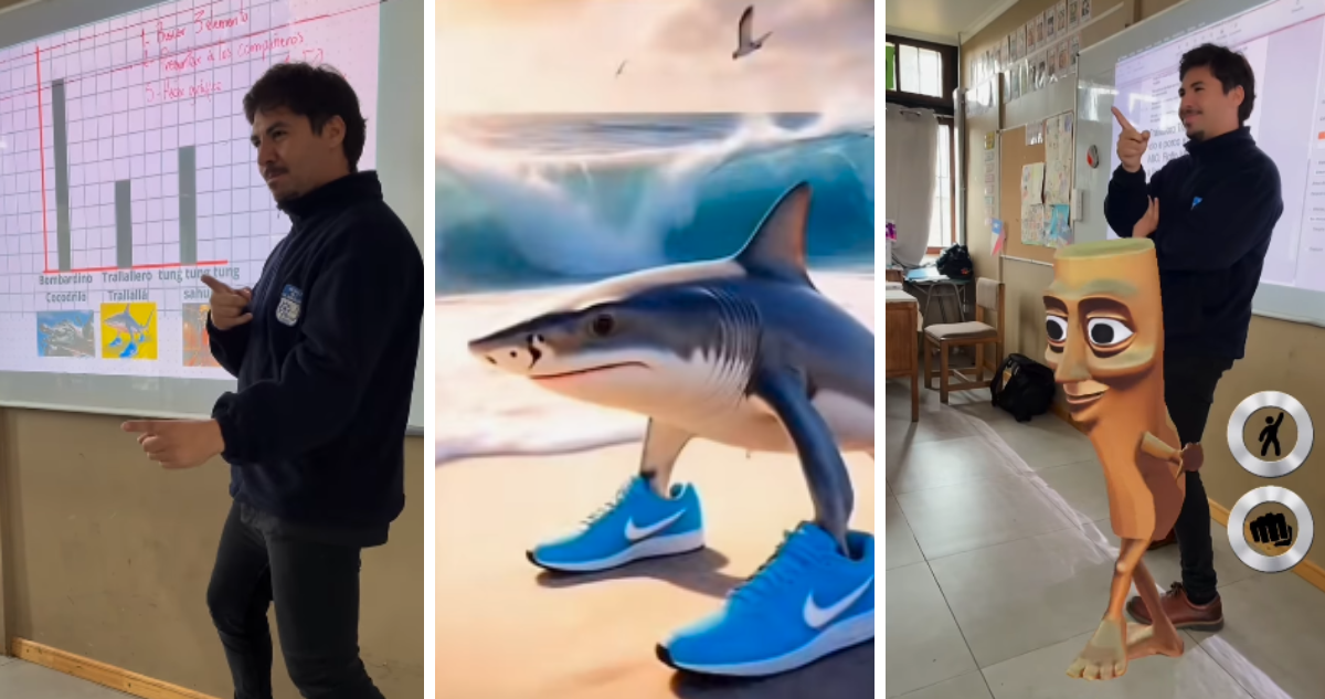 “Tralalero Tralala”: Profesor usó nuevos videos de moda en redes para enseñar matemática y lenguaje