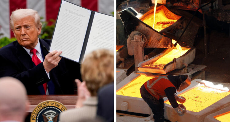 El cobre, acero y aluminio están exentos de los aranceles recíprocos anunciados por Donald Trump