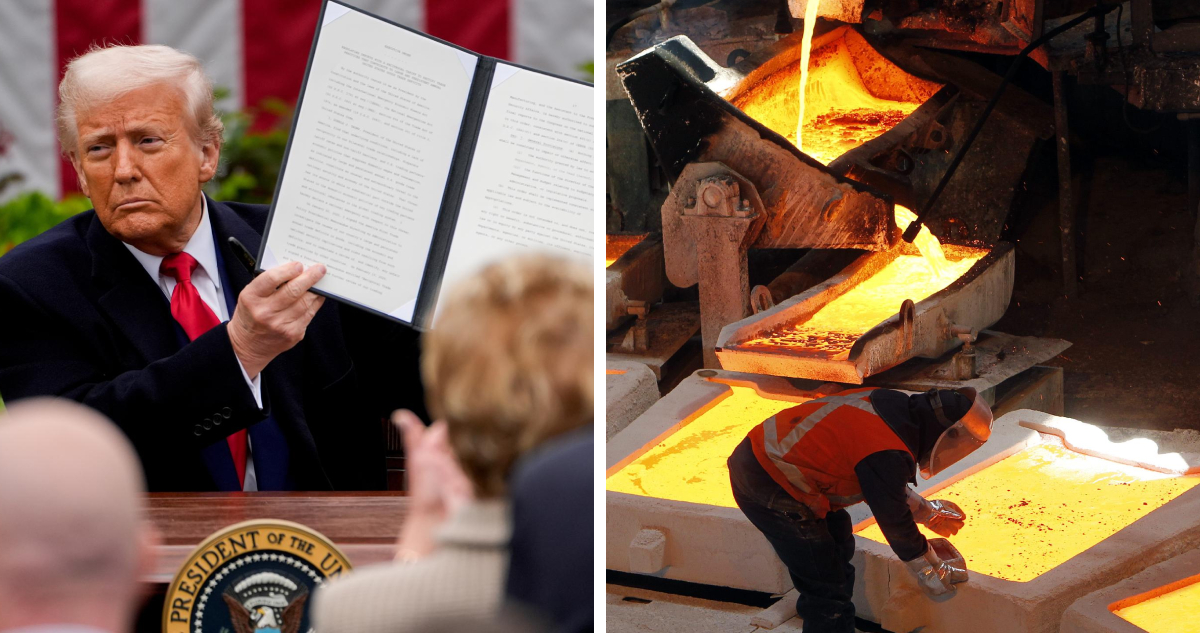 El cobre, acero y aluminio están exentos de los aranceles recíprocos anunciados por Donald Trump