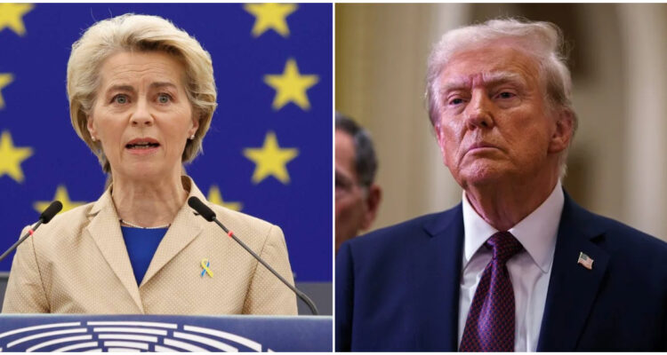 Ursula von der Leyen y Donald Trump