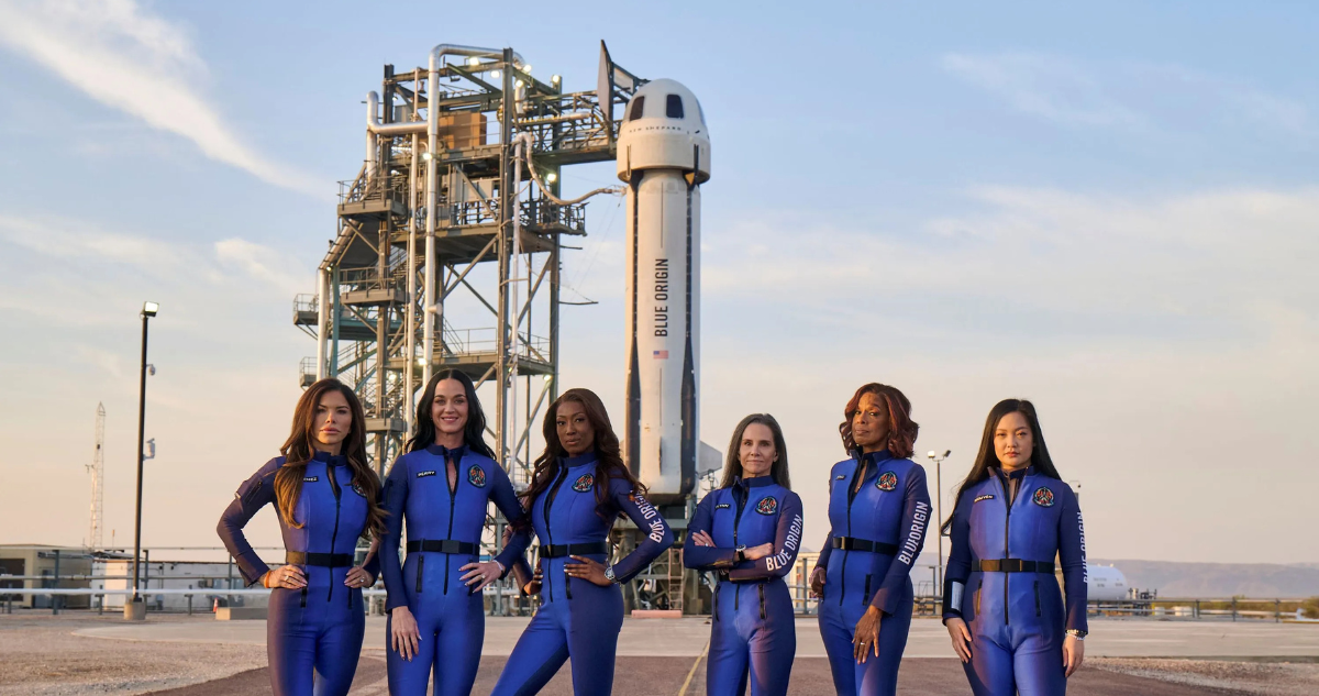 6 mujeres viajaron al espacio en el Blue Origin y vieron la forma de la Tierra con sus propios ojos