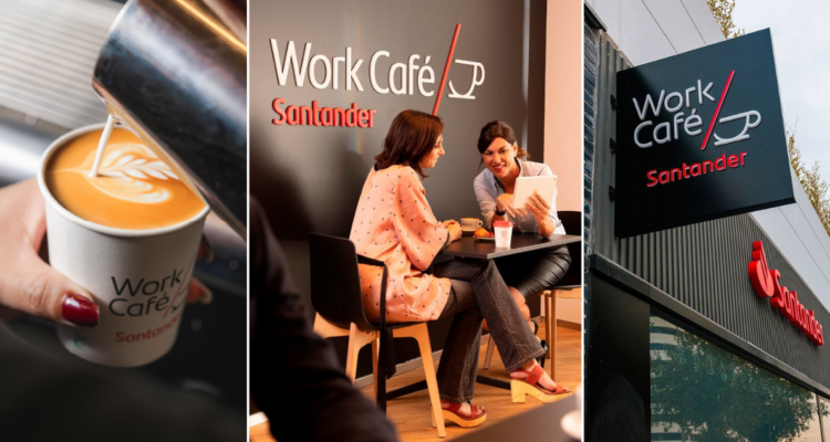 Work/Café: el modelo de sucursal de Santander que se volvió un espacio para conectar emprendedores