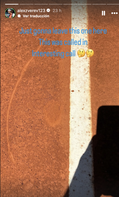 El enojo de Alexander Zverev tras polémico cobro en el Masters de Madrid.