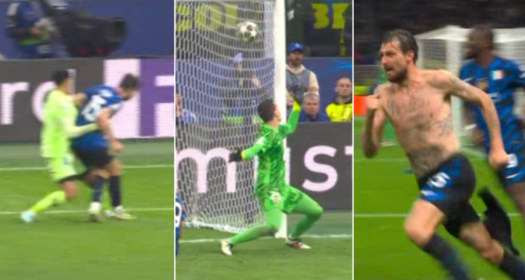 El golazo de Acerbi que estiró al alargue partidazo entre Inter y Barcelona en Champions.