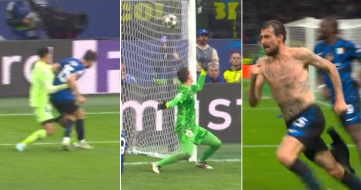 El golazo de Acerbi que estiró al alargue partidazo entre Inter y Barcelona en Champions.