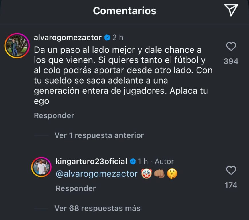 Actor Álvaro Gómez y su mensaje contra Arturo Vidal tras dura caída de Colo Colo ante Fortaleza