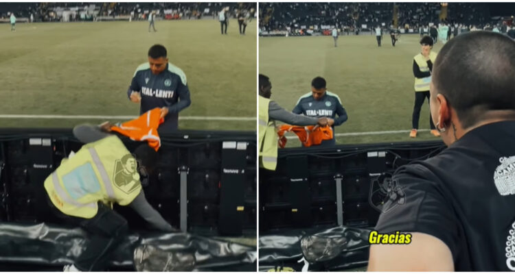 Alexis Sánchez le firma camiseta a hincha chileno en último duelo de Udinese