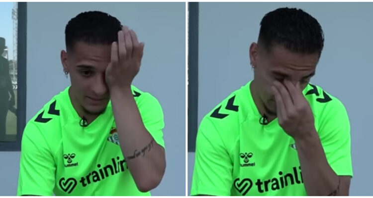 Antony llora al recordar su paso por el United