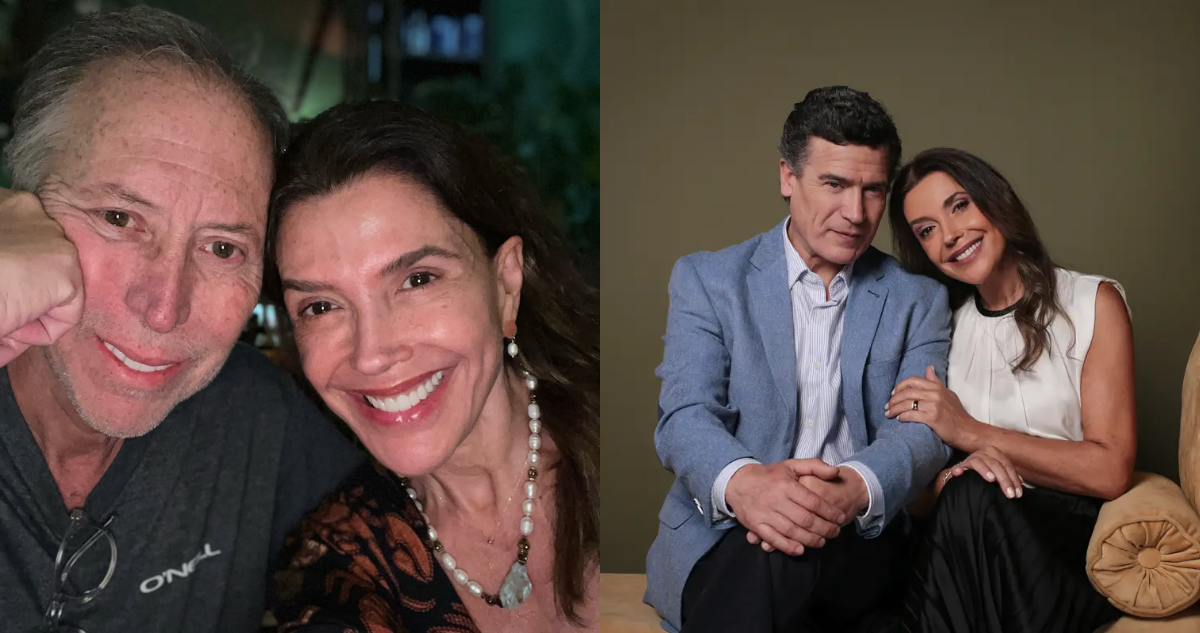 Carolina Arregui junto a Roy Sothers y junto a Julio Milostich en ‘Juego de Ilusiones’