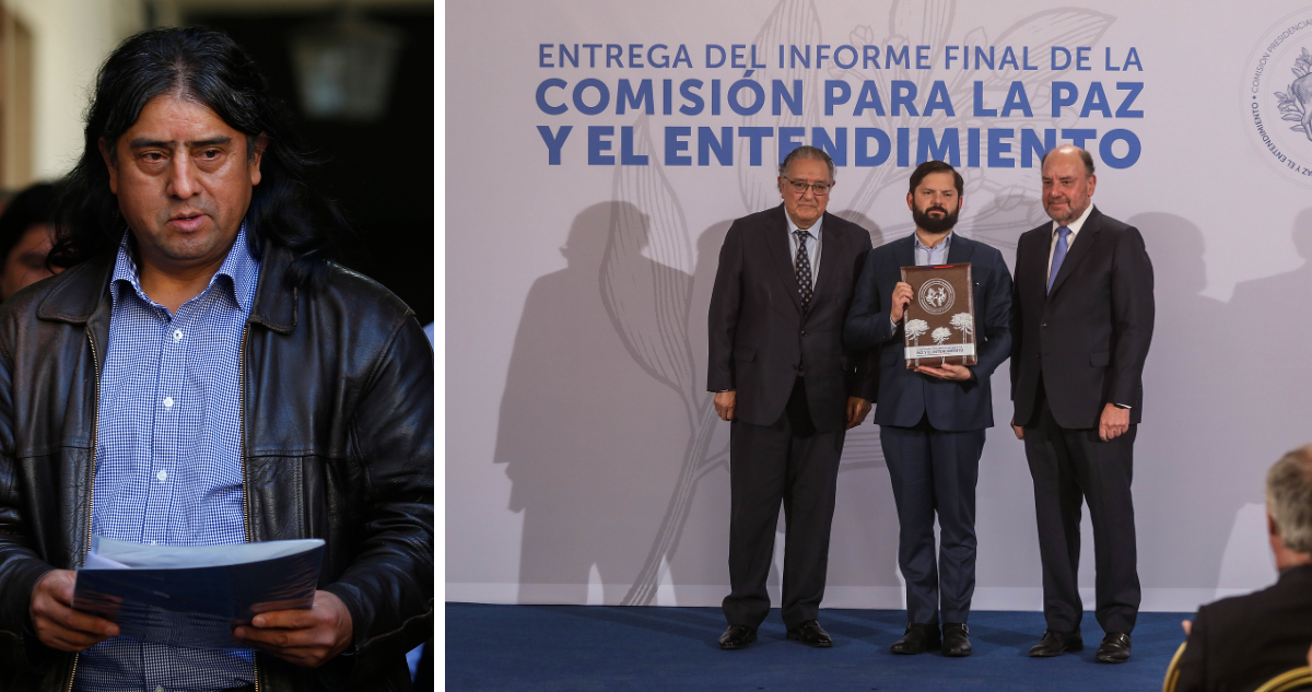 Aucán Huilcamán por propuestas de la Comisión Para la Paz y Entendimiento