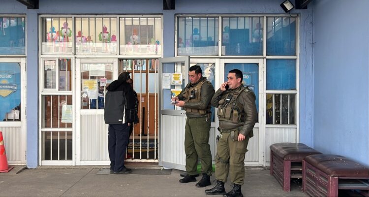Balacera en colegio de San Pedro de la Paz