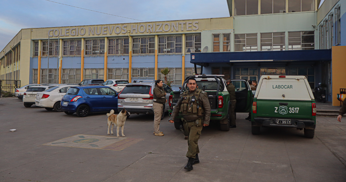 Suspenden clases en colegio de San Pedro de la Paz tras balacera que dejó a tres escolares heridos