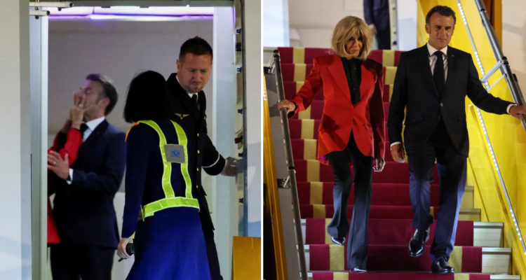 Emmanuel Macron y Brigitte