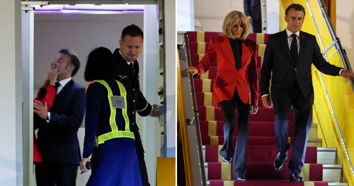 Emmanuel Macron y Brigitte