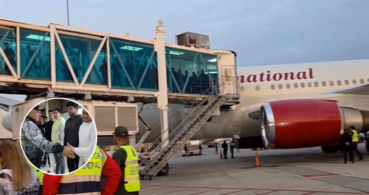 Más de 170 venezolanos llegan a Caracas en vuelo de deportación desde EEUU