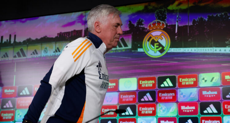Carlo Ancelotti en conferencia de prensa del Real Madrid